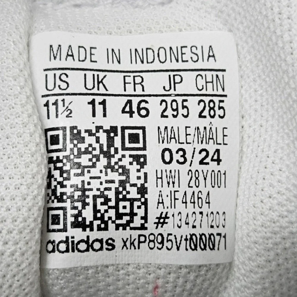 Adidas‎ VL Court 3.0 Skateboarding Shoes IF4464 White Gray Red Men's Size 11.5 - Picture 9 of 11